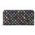 Carteira Louis Vuitton Black Monogram Multicolore Zippy Preto Multicor Lona  ref.296429