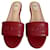Fendi Mules Red Leather  ref.296662