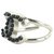 Chanel 03c Dimensioni 6.5 Anello CC argento x perla nera  ref.297534