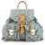 Louis Vuitton Monogram Denim Sac a Dos GM Backpack Leather  ref.297612
