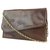 Chanel Dark Brown Diagonal Flap Chain Bag Leather  ref.297672