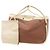 Hermès Brown x Creme Lindy de Plage Einkaufstasche mit Beutel
