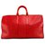 Louis Vuitton Keepall de cuero Epi rojo 50 Bolsa de lona  ref.297751