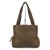 Chanel Brown Suede Logo Tote Leather  ref.297756
