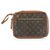 Louis Vuitton Monogram Pochette Marly Dragonne Wristlet Pouch Leather  ref.297767