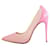Christian Louboutin Pink Follies Mesh Lace 100 Raphia Fluo435cl32 Spitze  ref.298019
