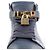 Buscemi Uomini 41 pelle blu 100mm Sneaker Sneaker alta con lucchetto - vista 9