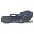 Chanel Sandálias Flip Flop Azul Marinho x Prata CC Corrente Cadeia  ref.298109