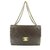 Chanel Bolsa com corrente XL acolchoada marrom escuro Maxi Classic Flap ouro 685cas318 Couro Ouro branco Cadeia  ref.298181
