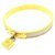 Hermès Bracelet manchette or Kelly Cadena Cuir Or blanc Métal  ref.298407