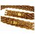 Chanel Marrone x oro ultra raro 5 Cintura a catena intrecciata a strati Oro bianco  ref.298459