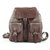 Prada Burgundy Leather Twin Pocket Backpack  ref.298736