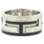 Ring Hermès Ermete 925 Size 6.75 Anello Move H Silver X Black Argento  ref.298741