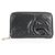 Chanel Große schwarze gesteppte Cambon Ligne Reißverschluss um Organizer Brieftasche Leder  ref.298866