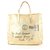 Saint Laurent Grand sac cabas Y Mail en cuir métallisé doré Or blanc  ref.298932