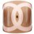 Chanel 01p CC Logo Translucent Mauve Cuff Bangle Bracelet Clear  ref.298999