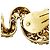 Orecchini Zolotas "Fish" in oro giallo, platino e diamanti. - vista 8