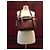Sophie Hulme Borsa Bolt grande - Rossa Bordò - vista 20