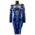 Temperley London Vestidos Azul marinho Viscose  ref.299630
