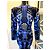 Abito Jacquard Temperley London Blu Navy Viscosa - vista 5