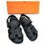 Hermès Hermes Takara  Black leather sandals EU37  ref.299646