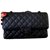Rare Chanel So Black Medium Timeless Classic flap bag Leather  ref.299654