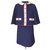 Chanel Combinaison ULTRA RARE Paris / Salzbourg Tweed Bleu Marine  ref.299678