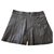 Autre Marque Chevignon short skirt in lambskin Dark grey  ref.299680