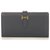 Hermès Hermes Black Epsom Bearn Long Wallet Leather Pony-style calfskin  ref.299971