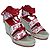 Tory Burch Zeppe Espadrillas Rosse - vista 2