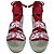 Tory Burch Zeppe Espadrillas Rosse - vista 3