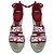 Tory Burch Zeppe Espadrillas Rosse - vista 4