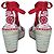 Tory Burch Zeppe Espadrillas Rosse - vista 5