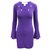 Michael Kors Purple Dress with Flare Sleeves Polyester  ref.300254
