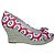 Tory Burch Floral Print Red Espadrilles Wedges