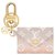 Louis Vuitton Porta-chave com charme LV Kirigami Rosa Couro  ref.300362