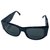 Chanel Oculos escuros Preto Couro Plástico  ref.300397