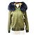 Mr & Mrs italy Fur Coat Green Khaki - view 2