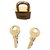 Cadeado de aço dourado Hermès com saco para o pó Gold hardware  ref.300713