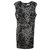 Calvin Klein Patterned dress Black Grey Elastane Rayon  ref.300812