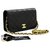 CHANEL Full Flap Chain Shoulder Bag Clutch Black Quilted Lambskin Leather  ref.300834