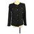 Kleine schwarze Jacke Chanel Wolle  ref.300928