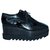 Stella Mc Cartney Black Elyse platform sneakers Leather  ref.300983