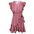 Rebecca Taylor Rosa Leinenwickelkleid Pink