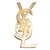 Yves Saint Laurent broche vintage de yves st laurent como nuevo con estuche Dorado Metal  ref.301373