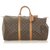 Louis Vuitton Monograma Marrom Keepall 50 Couro Lona  ref.301432