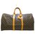 Louis Vuitton Keepall 55 Marrom Lona  ref.301906