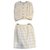 Chanel Falda elegante Beige Tweed  ref.301926
