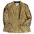 Chanel Terno de saia Dourado Lã Viscose  ref.301941