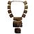 MAX MARA necklace  in hammered metal.